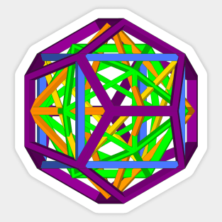 Gmtrx Seni Lawal nested Platonic solids Sticker